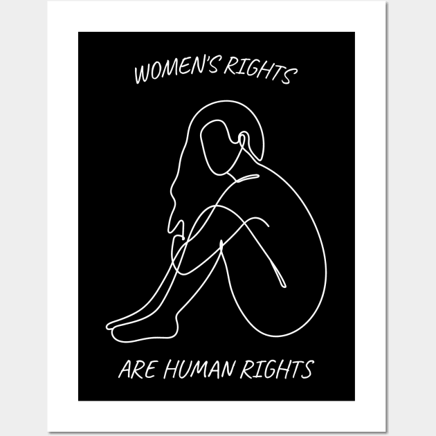 Women's Rights Are Human Rights Wall Art by VIBEEMOTIONS